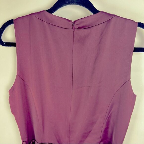 Nwot - Amaryllis, Women’s Sleeveless Wide Legged Romper. Color: Maroon. Size: 4. - Picture 12 of 14